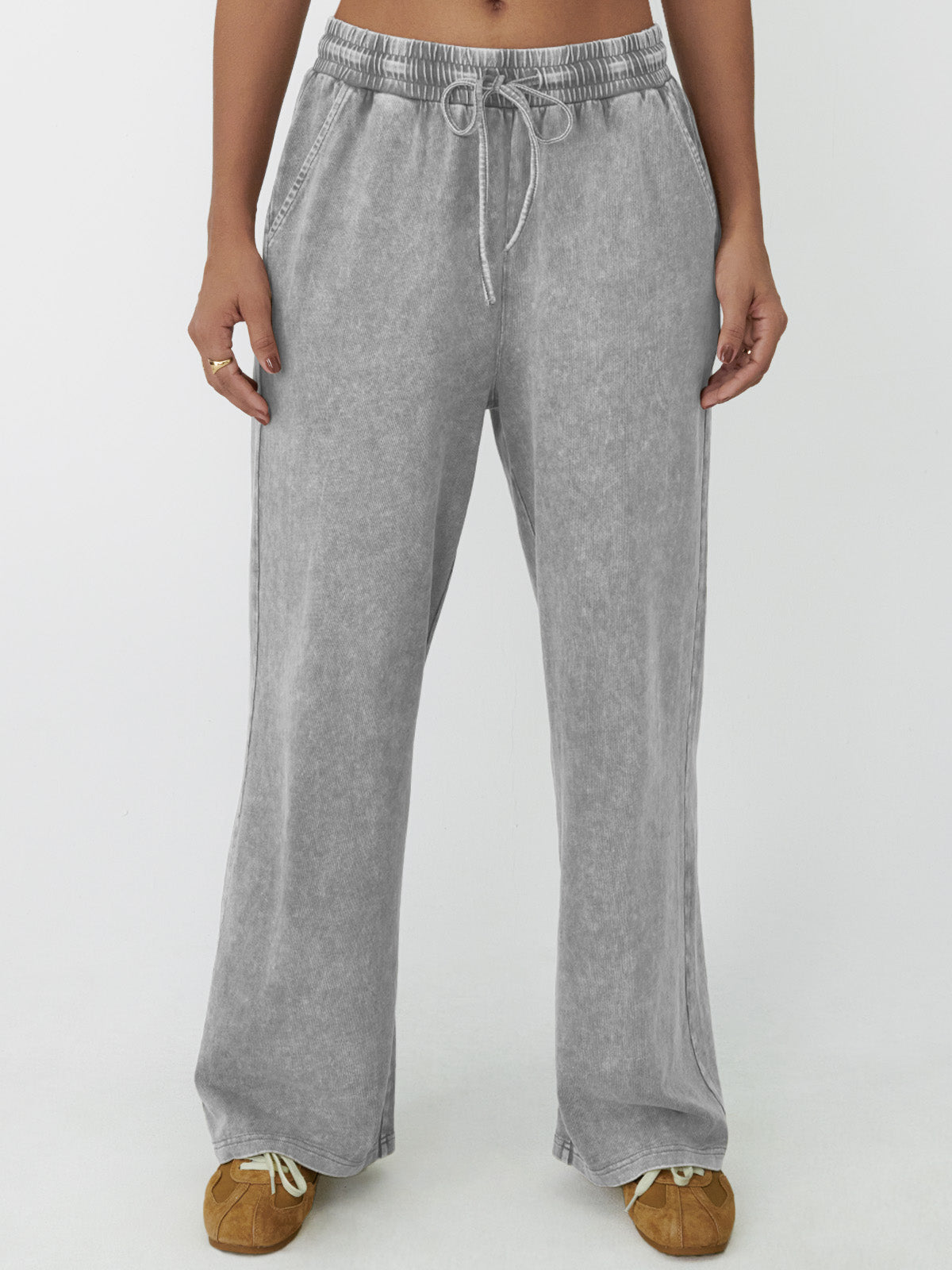 Women's Summer Wide Leg Pants with Pockets