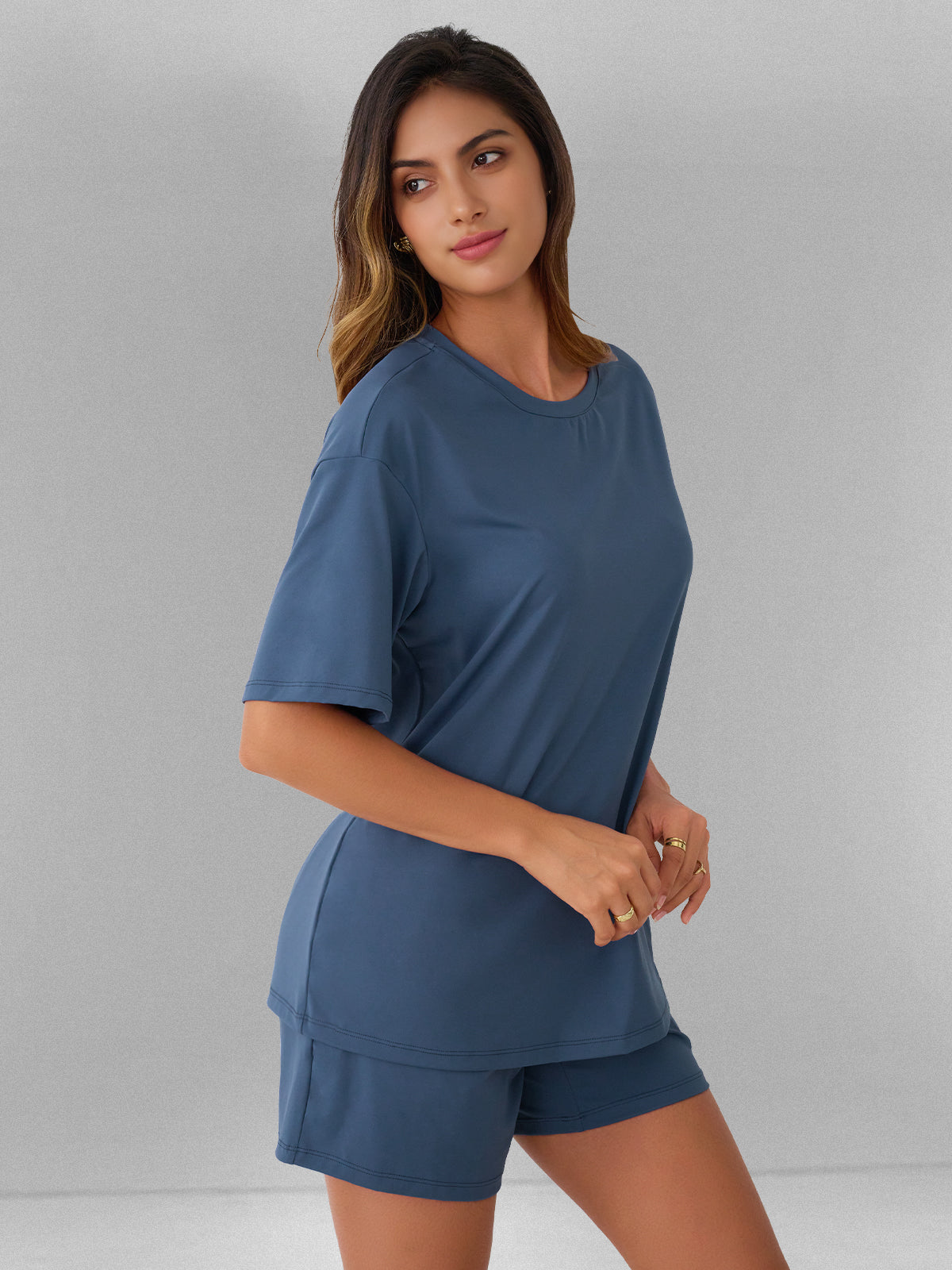 AUTOMET Unisex Relaxed Fit Tee & Shorts Set