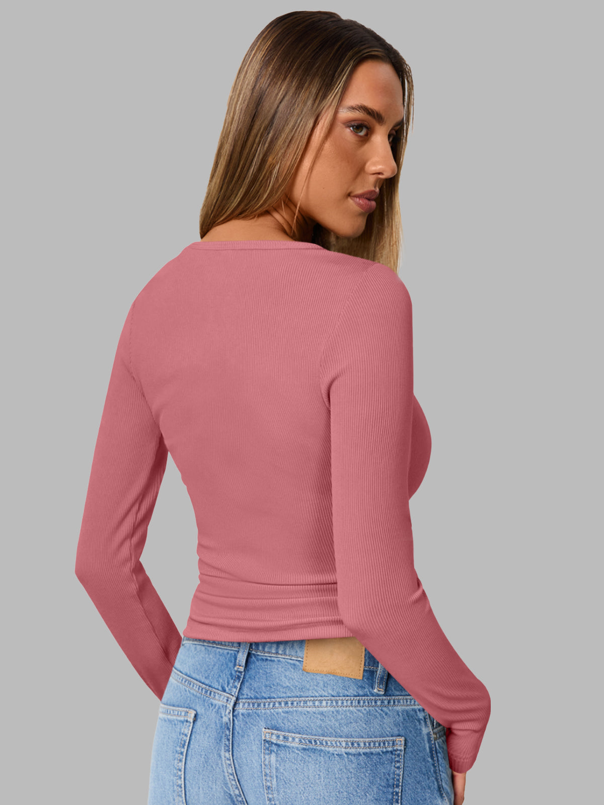 AUTOMET Women's 3-Pack Classic Henley Shirts
