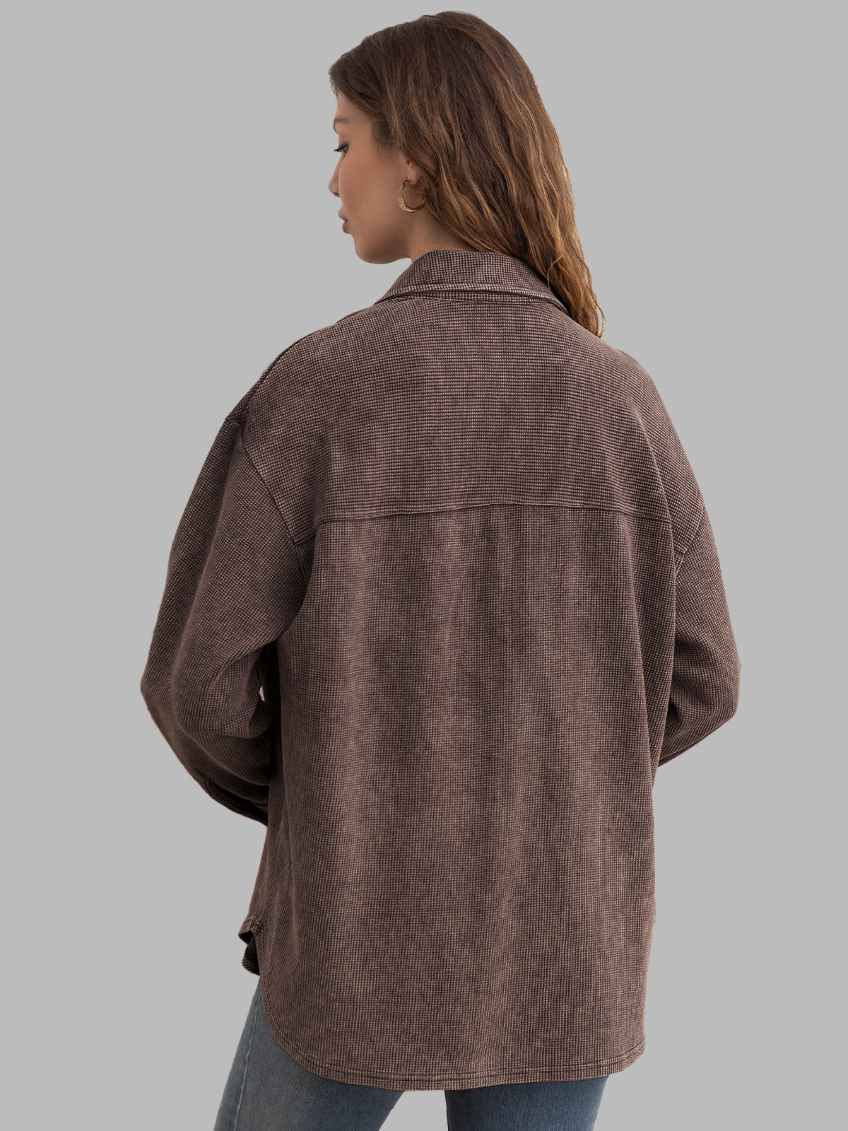 AUTOMET Women's Snow-Washed Waffle Shirt