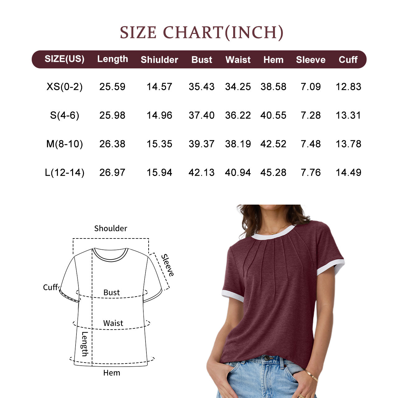 Automet Shirts for Women Summer Spring Tops Short Sleeve Oversized T Shirts Fashion Basic Casual Tee Clothes 2025