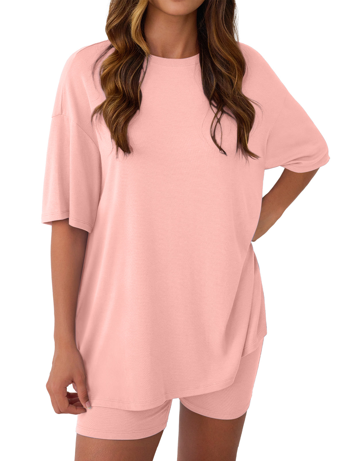 AUTOMET Women's Oversized Short Set with Side Slits