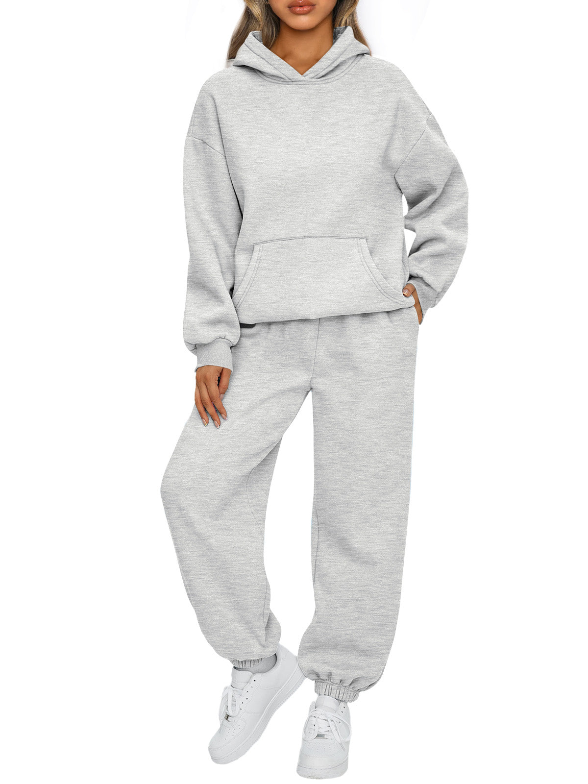 AUTOMET Womens 2 Piece Outfits Lounge Hoodie Sweatsuit Sets Oversized Sweatshirt Baggy Fall Fashion Sweatpants with Pockets