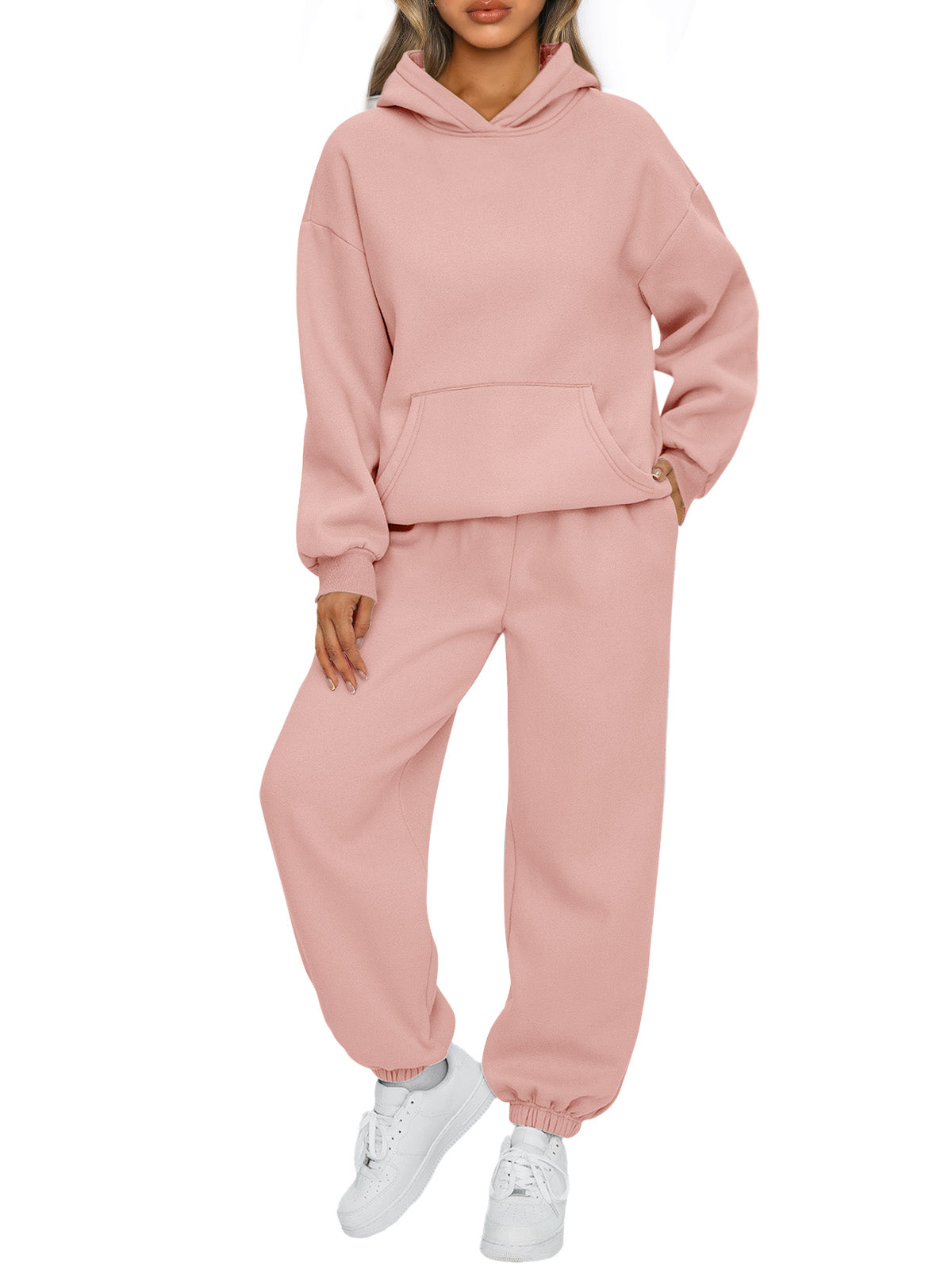 AUTOMET Womens 2 Piece Outfits Lounge Hoodie Sweatsuit Sets Oversized Sweatshirt Baggy Fall Fashion Sweatpants with Pockets