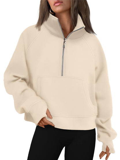 AUTOMET Womens Sweatshirts Half Zip Fleece Pullover Fall Outfits Fall Fashion Clothes 2026