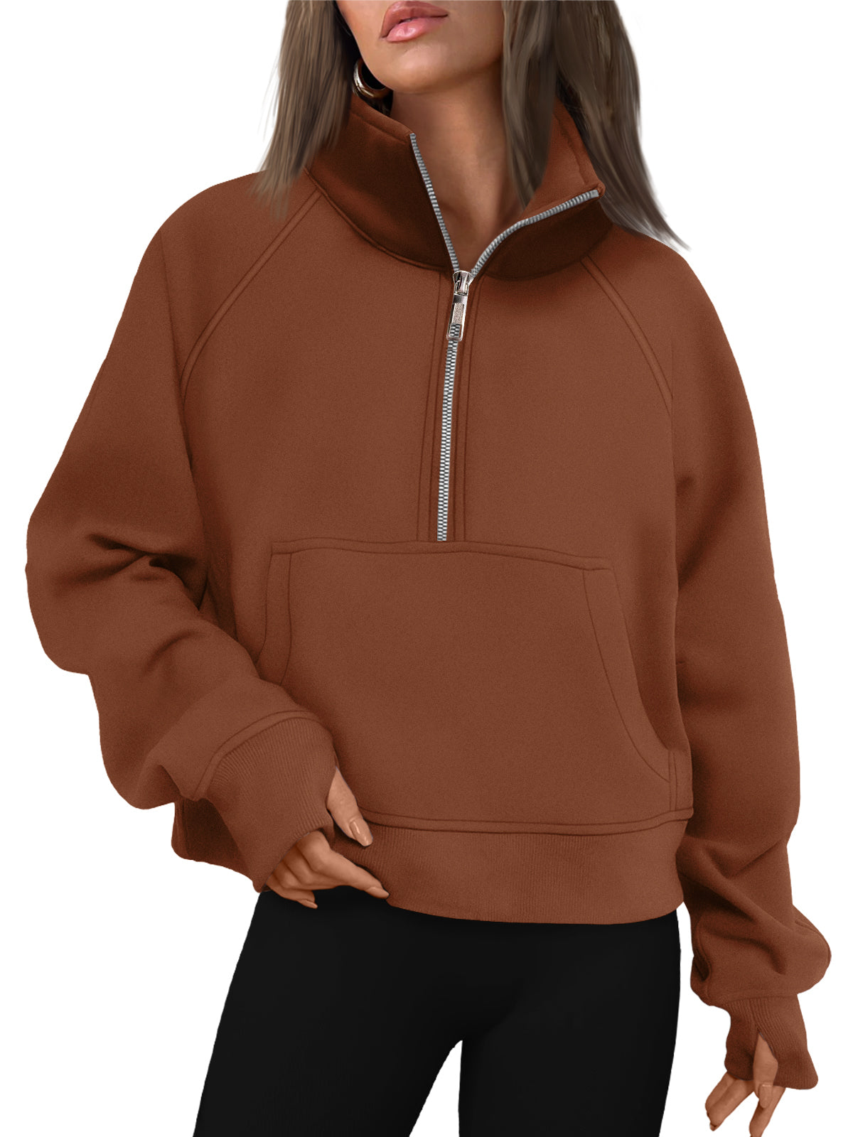 AUTOMET Womens Sweatshirts Half Zip Fleece Pullover Fall Outfits Fall Fashion Clothes 2026