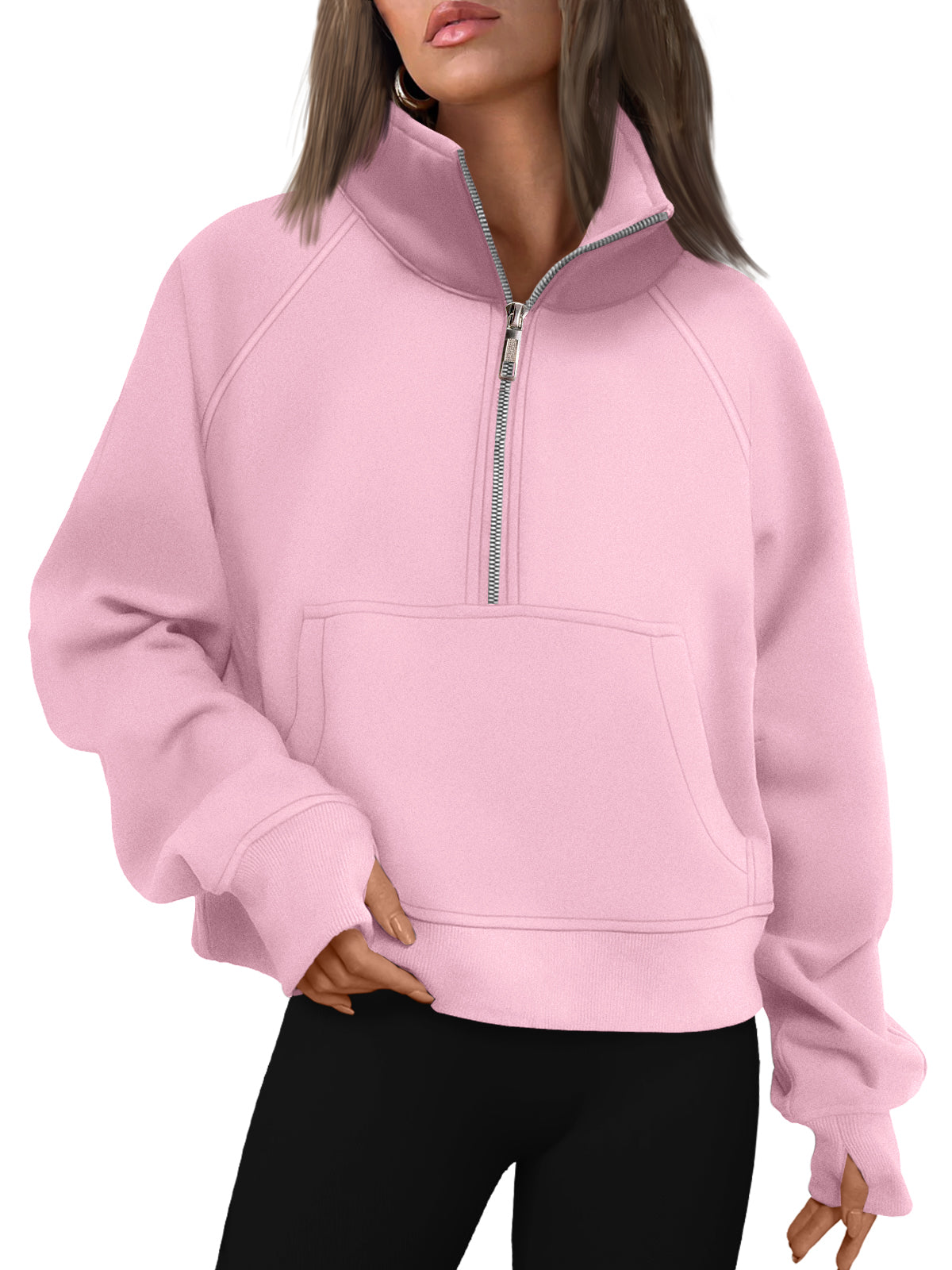 AUTOMET Womens Sweatshirts Half Zip Fleece Pullover Fall Outfits Fall Fashion Clothes 2026