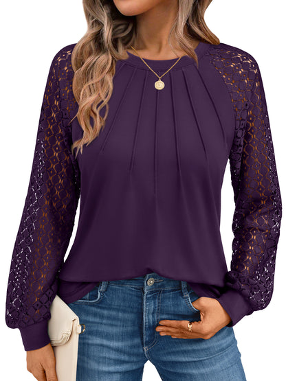 Dark Purple lace top
