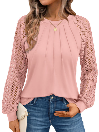 Coral lace top