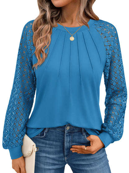 Grey Blue lace top