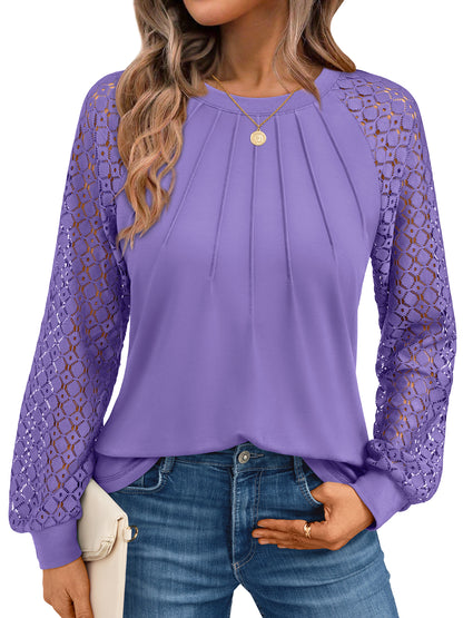 Purple lace top
