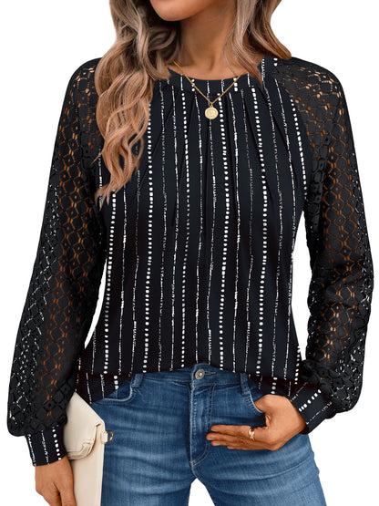 P T Black lace top