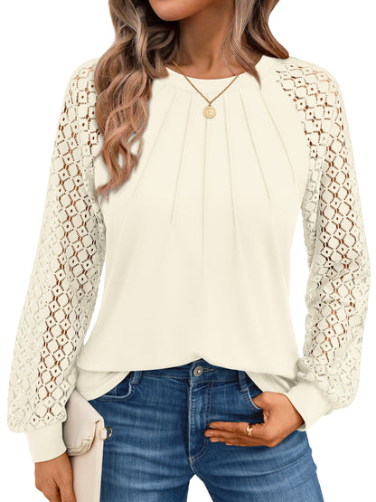 Apricot lace top