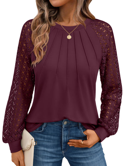 Wine lace top