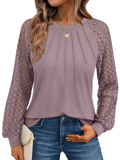 Lilac lace top