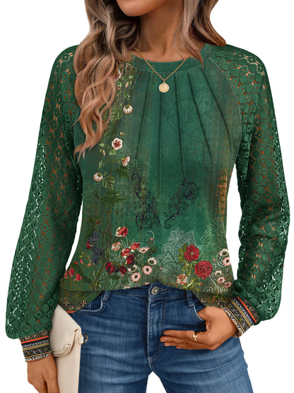 Floral lace top