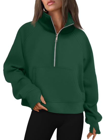 AUTOMET Womens Sweatshirts Half Zip Fleece Pullover Fall Outfits Fall Fashion Clothes 2026