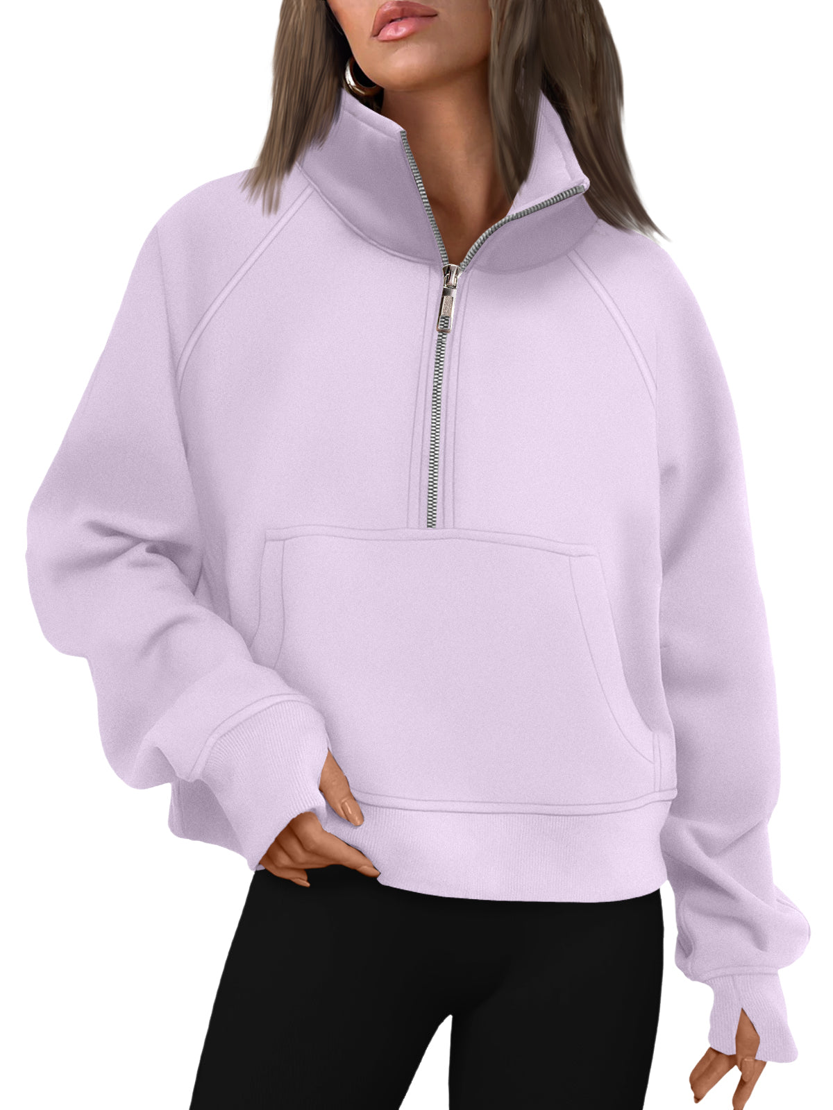 AUTOMET Womens Sweatshirts Half Zip Fleece Pullover Fall Outfits Fall Fashion Clothes 2026