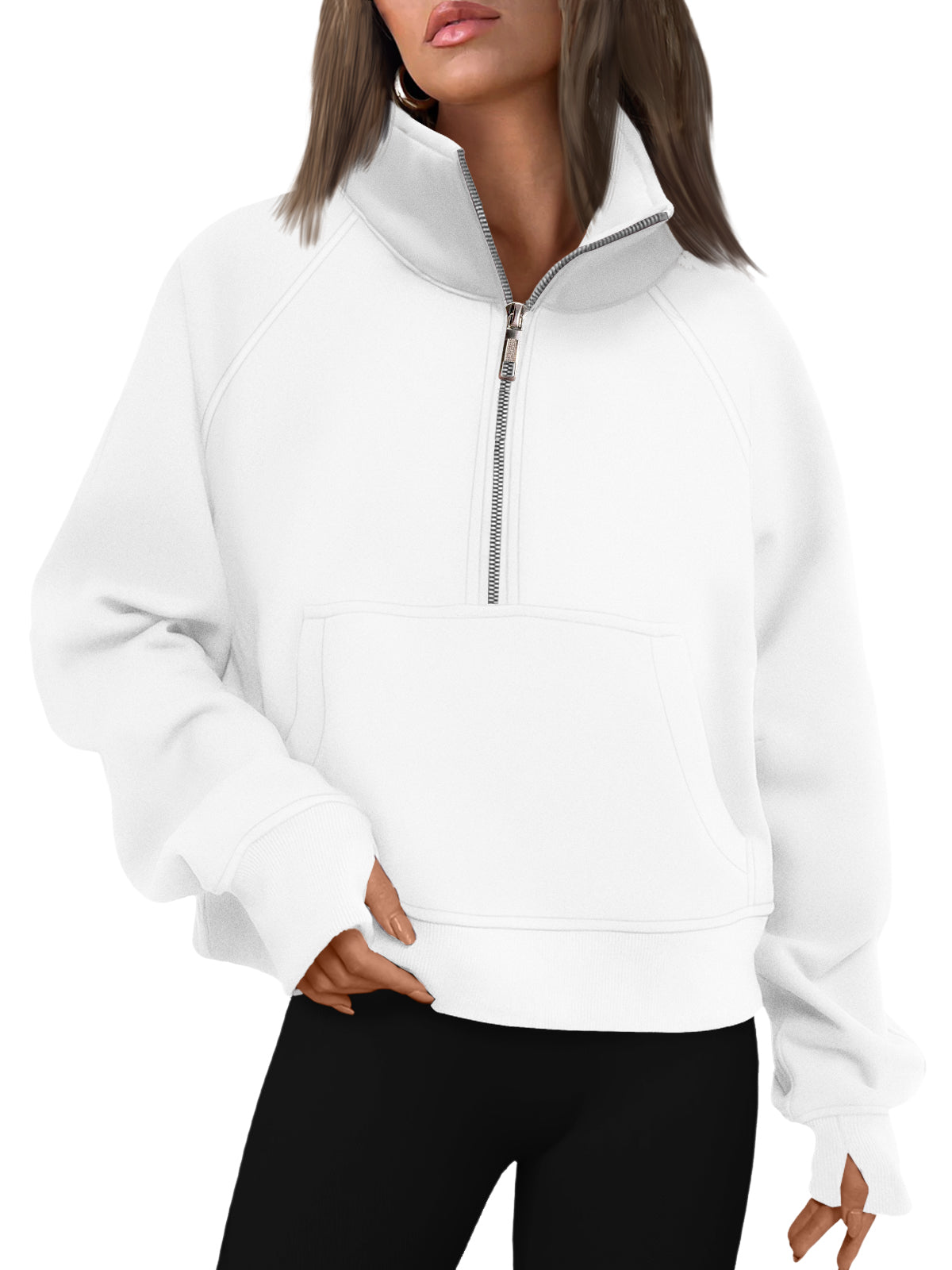 AUTOMET Womens Sweatshirts Half Zip Fleece Pullover Fall Outfits Fall Fashion Clothes 2026