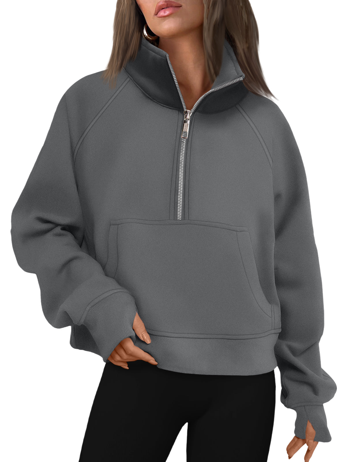 AUTOMET Womens Sweatshirts Half Zip Fleece Pullover Fall Outfits Fall Fashion Clothes 2026