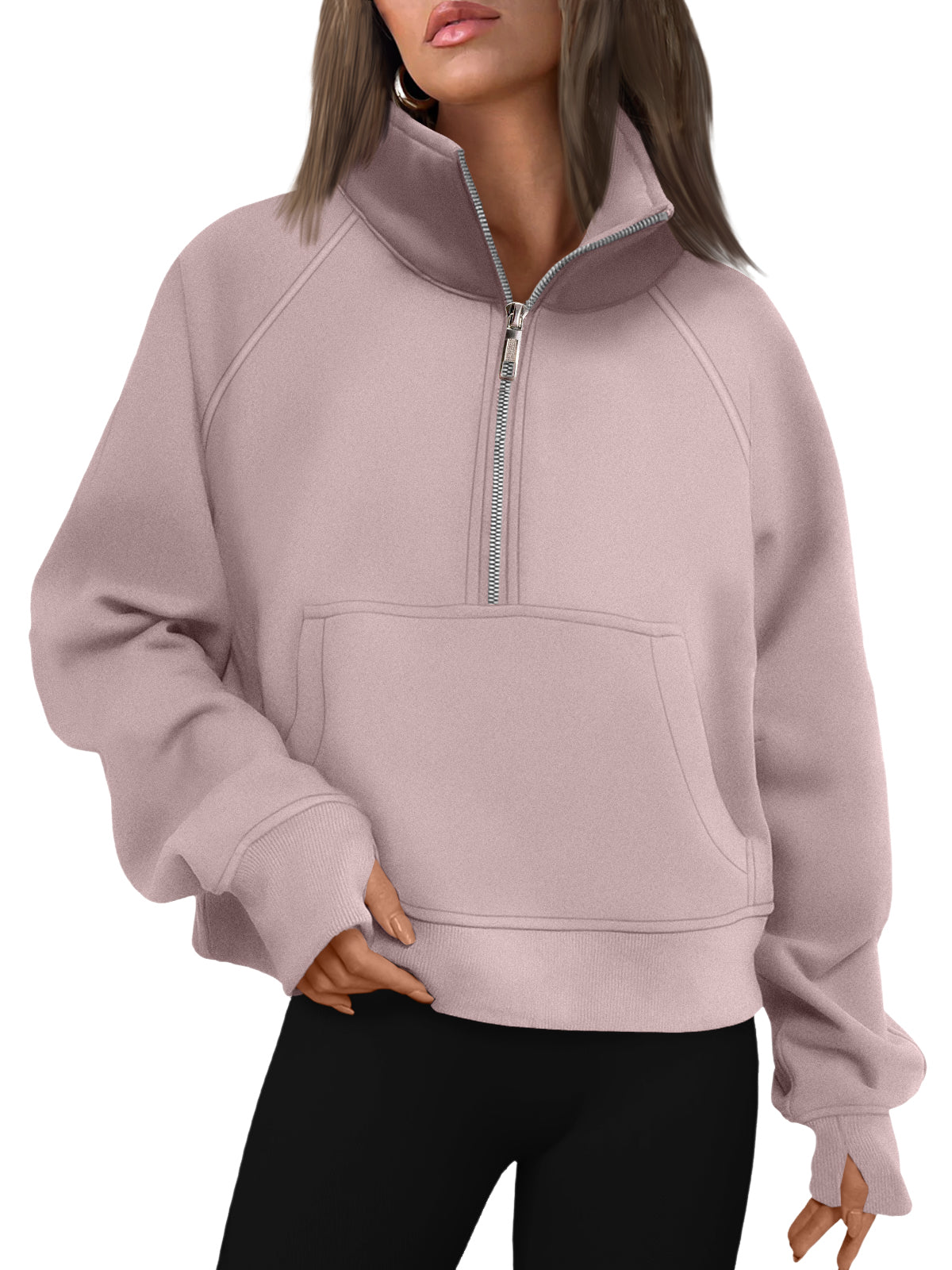 AUTOMET Womens Sweatshirts Half Zip Fleece Pullover Fall Outfits Fall Fashion Clothes 2026