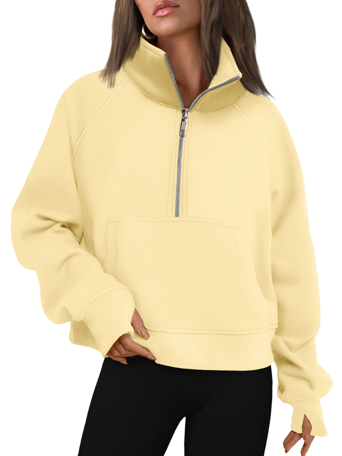 AUTOMET Womens Sweatshirts Half Zip Fleece Pullover Fall Outfits Fall Fashion Clothes 2026