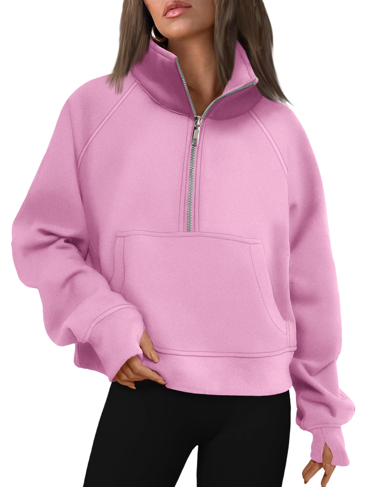 AUTOMET Womens Sweatshirts Half Zip Fleece Pullover Fall Outfits Fall Fashion Clothes 2026