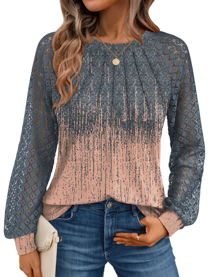 O Grey lace top