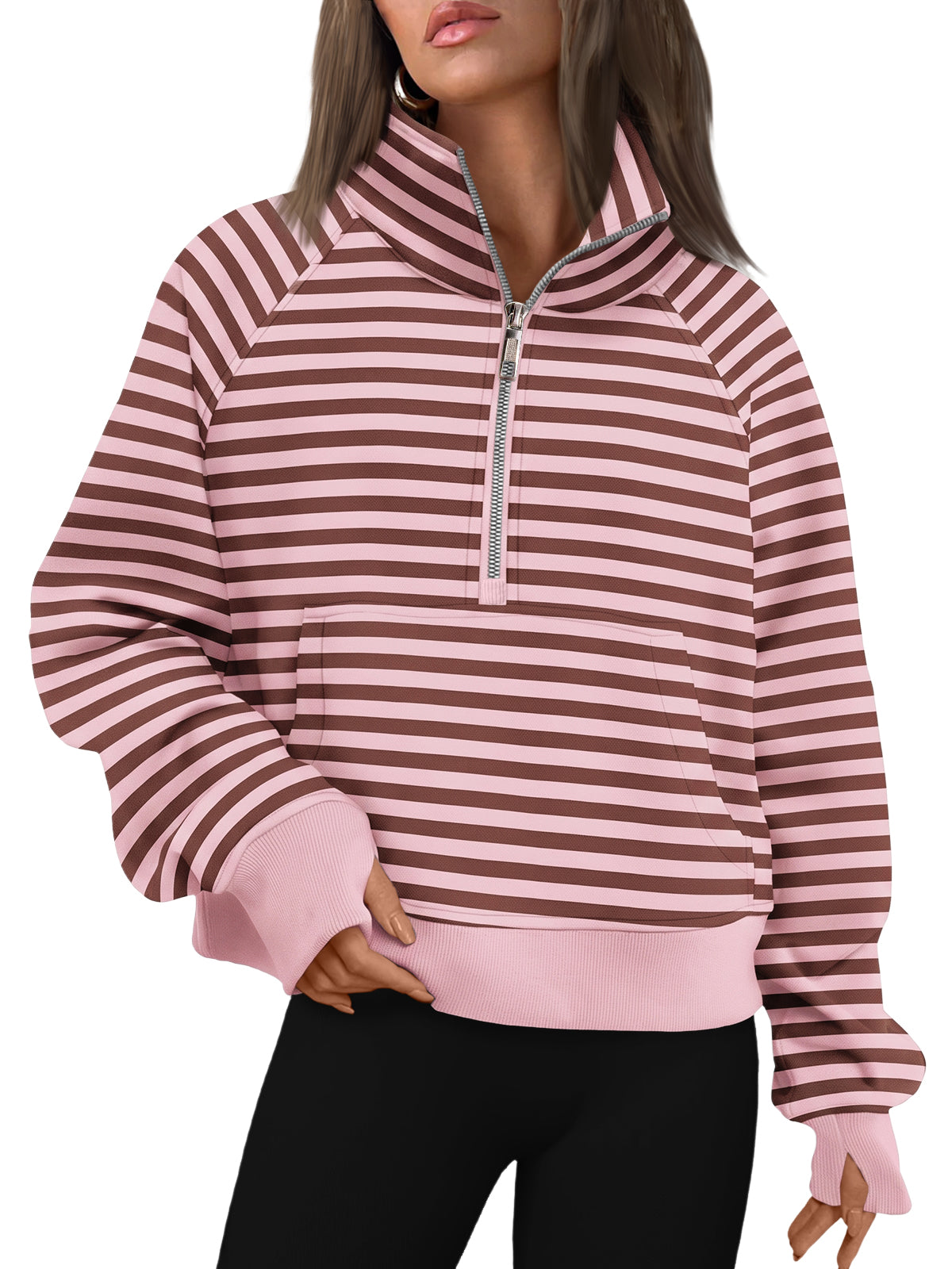 AUTOMET Womens Sweatshirts Half Zip Fleece Pullover Fall Outfits Fall Fashion Clothes 2026