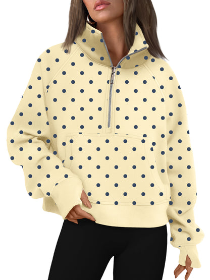 AUTOMET Womens Sweatshirts Half Zip Fleece Pullover Fall Outfits Fall Fashion Clothes 2026