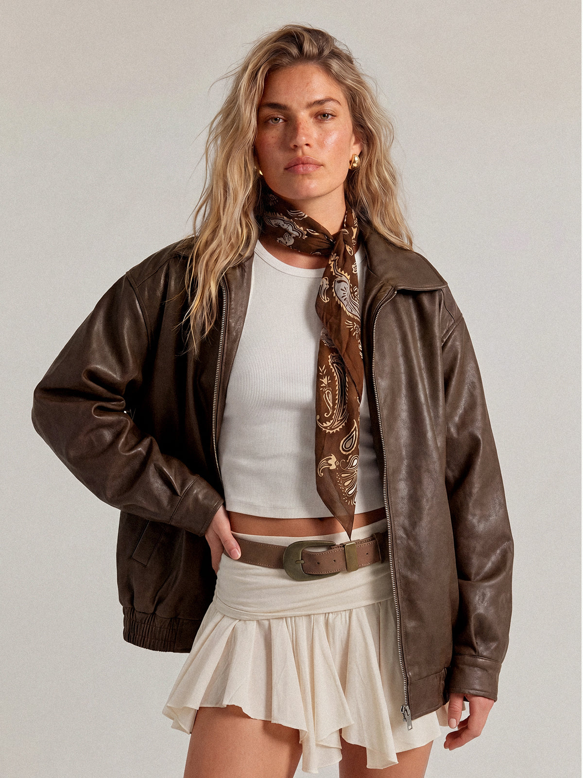 AUTOMET Giacche in pelle oversize da donna in finta pelle scamosciata Moda autunnale Cappotti da motociclista Abiti invernali Vestiti 2024