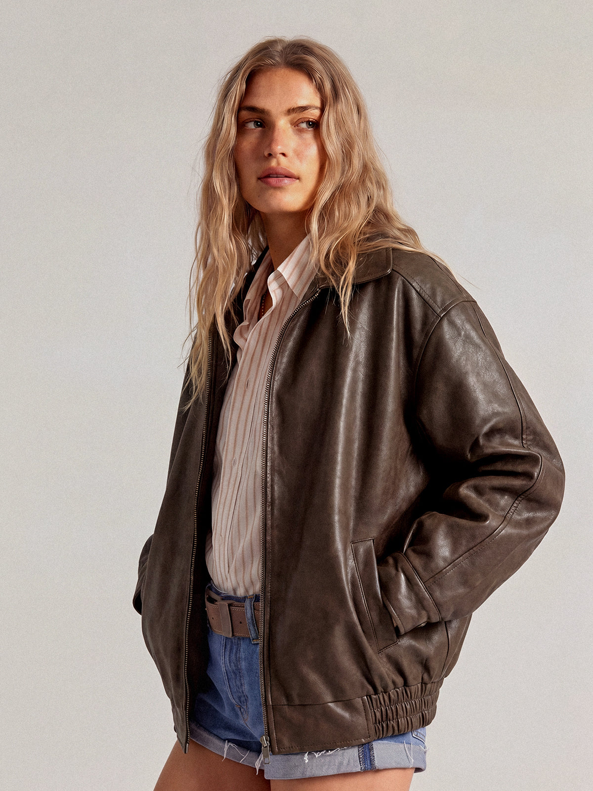 AUTOMET Giacche in pelle oversize da donna in finta pelle scamosciata Moda autunnale Cappotti da motociclista Abiti invernali Vestiti 2024