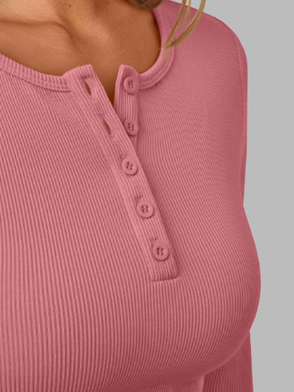 AUTOMET Women's 3-Pack Classic Henley Shirts