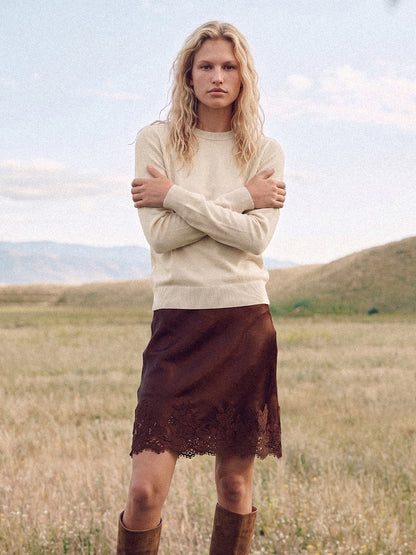 Essential Straight-Fit Crew Neck Top | 100% Non-Shrinking Merino Wool, Machine Washable & Versatile for All-Season Layering