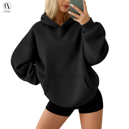 AUTOMET Womens Oversized Hoodies Fleece Sweatshirts Long Sleeve Sweaters Pullover Fall Clothes with Pocket