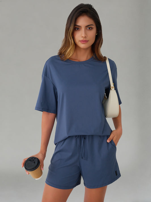 AUTOMET Unisex Relaxed Fit Tee & Shorts Set