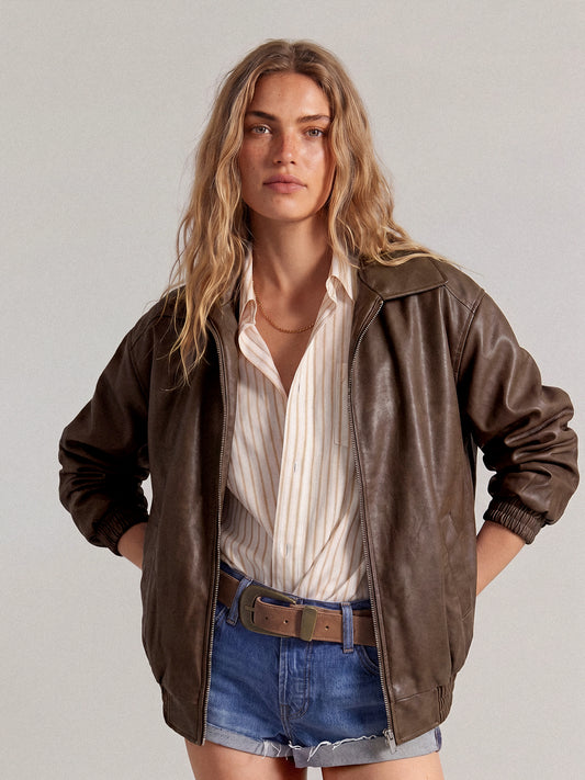 AUTOMET Womens Oversized Leather Jackets Faux Suede Fall Fashion Motorcycle Coats Winter Outfits Clothes