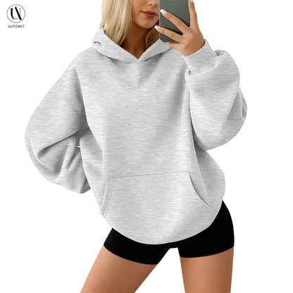 AUTOMET Womens Oversized Hoodies Fleece Sweatshirts Long Sleeve Sweaters Pullover Fall Clothes with Pocket