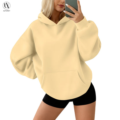 AUTOMET Womens Oversized Hoodies Fleece Sweatshirts Long Sleeve Sweaters Pullover Fall Clothes with Pocket