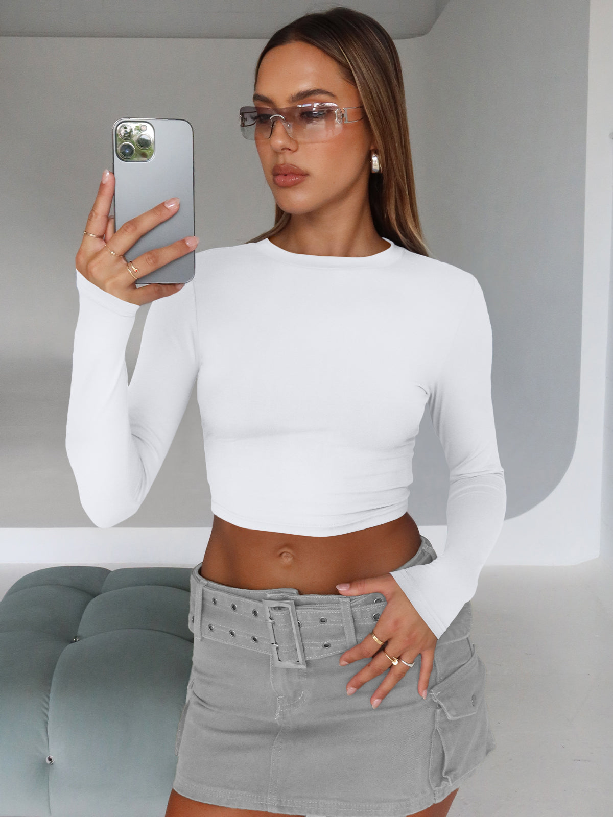 AUTOMET Women's Long Sleeve Crop Tops 4 Packs Going Out Workout Double Lined Shirts 2026 Fall Outfits Cute Teen Girl Clothes