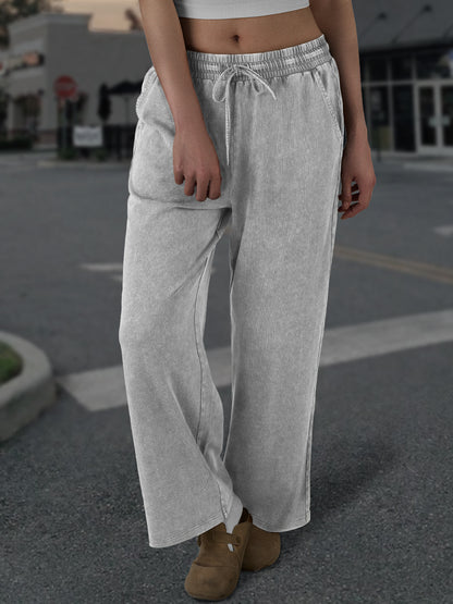 Women's Summer Wide Leg Pants with Pockets
