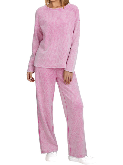 AUTOMET Women's Snow-Washed Lounge Set