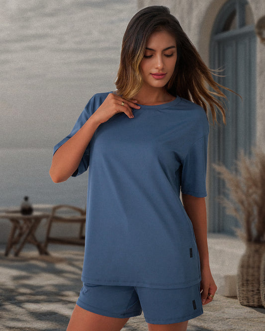 AUTOMET Unisex Relaxed Fit Tee & Shorts Set