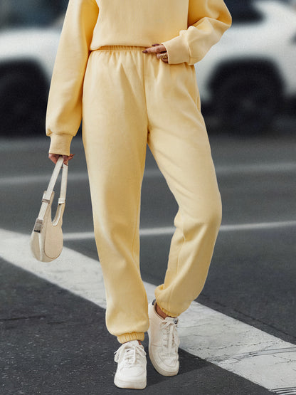 AUTOMET Women's Winter Lounge Pants - Loose Fit Fleece Joggers