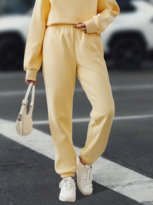 AUTOMET Women's Winter Lounge Pants - Loose Fit Fleece Joggers