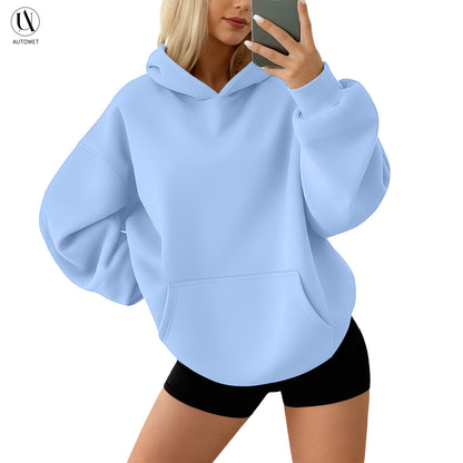 AUTOMET Womens Oversized Hoodies Fleece Sweatshirts Long Sleeve Sweaters Pullover Fall Clothes with Pocket